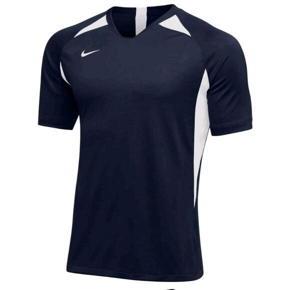 Nike soccer training top shirt size M dri-fit navy blue white - Picture 2 of 2